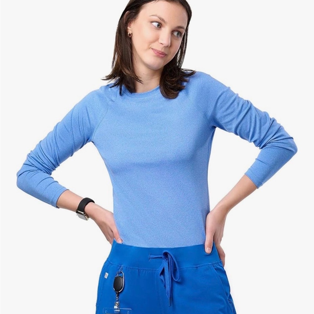 ❤️ Women's Blue Long Sleeve Top